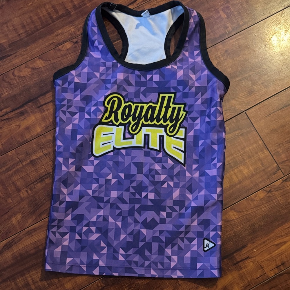 Purple Geometric Tank Top